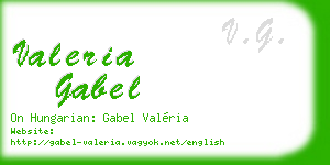 valeria gabel business card